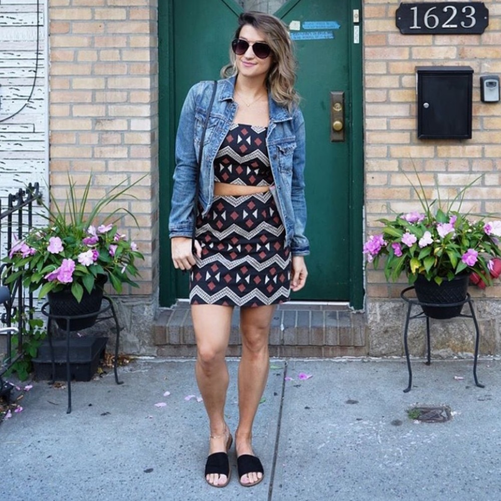 Forever21 Two-piece co-ord print set, size M